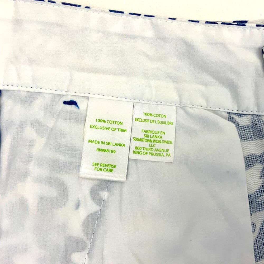 Lilly Pulitzer Chipper Short Home Slice Indigo Sz 8 - Picture 8 of 16